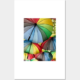 Colourful Umbrellas Posters and Art